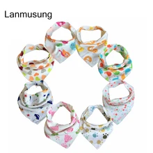 7 шт./лот детские нагрудники для мальчиков и девочек тканые Слюнявчики Детские Нагрудники Слюнявчики банданы детские нагрудники водонепроницаемые ткани