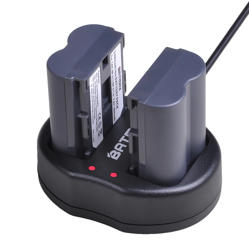 Двойной USB Батарея Зарядное устройство для BP-511 Батарея BP-511A BP511 BP511A Canon G6 G5 G3 G2 G1 ОС 30D 20D 5D MV300i цифровой Камера