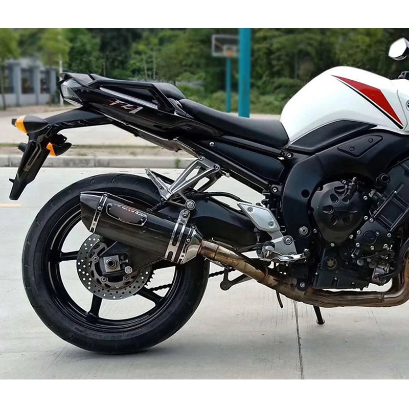 Для Yamaha FZ1 FZ1N выхлопная труба мотоцикла Mid Link трубы слипоны 51 мм Глушитель с Removabke дБ убийца Escape