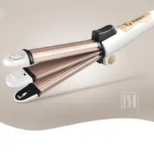 Мини переноска складной выпрямитель для волос бигуди Ролик Волшебные вьющиеся волосы Вэйвер гофрированная завивка керамический утюжок Инструменты для укладки