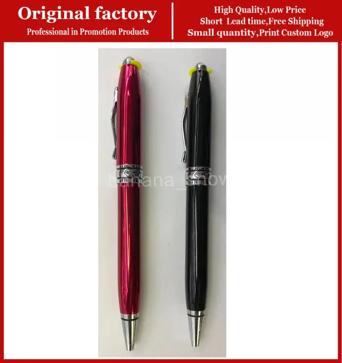 Good quality metal Led light ballpoint pen engraved pen light metal