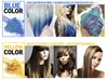 Crayons colorés temporaires à cheveux, 6 pièces, Kit de coloration, crayons, outils de coiffure, bricolage ► Photo 3/5