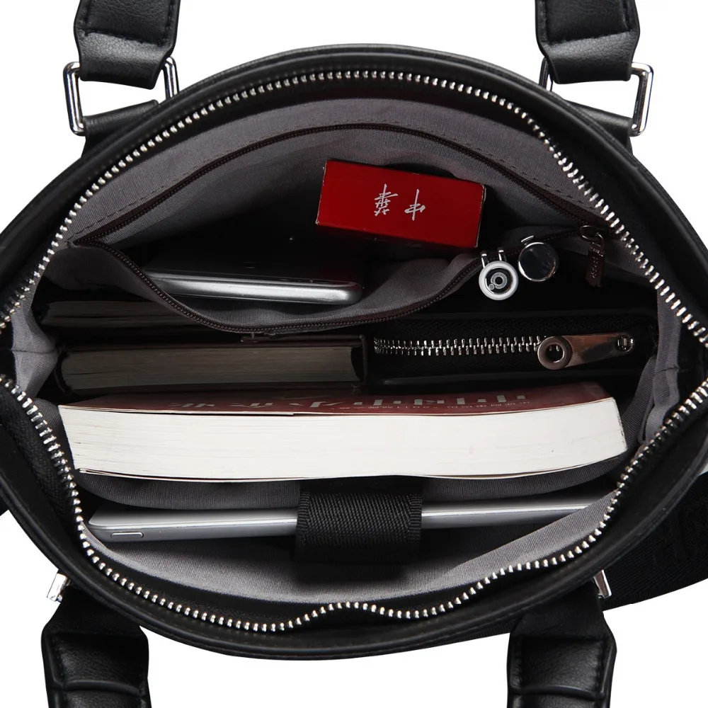 Мужская деловая сумка на плечо из натуральной кожи, повседневная сумка из воловьей кожи, сумка через плечо, мужские Модные сумки черного цвета, FEGER