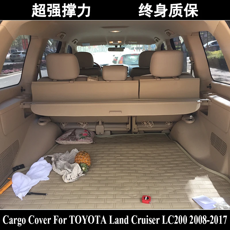 

For Toyota Land Cruiser LC200 2008-2017 Rear Cargo Cover privacy Trunk Screen Security Shield shade Auto Accessories