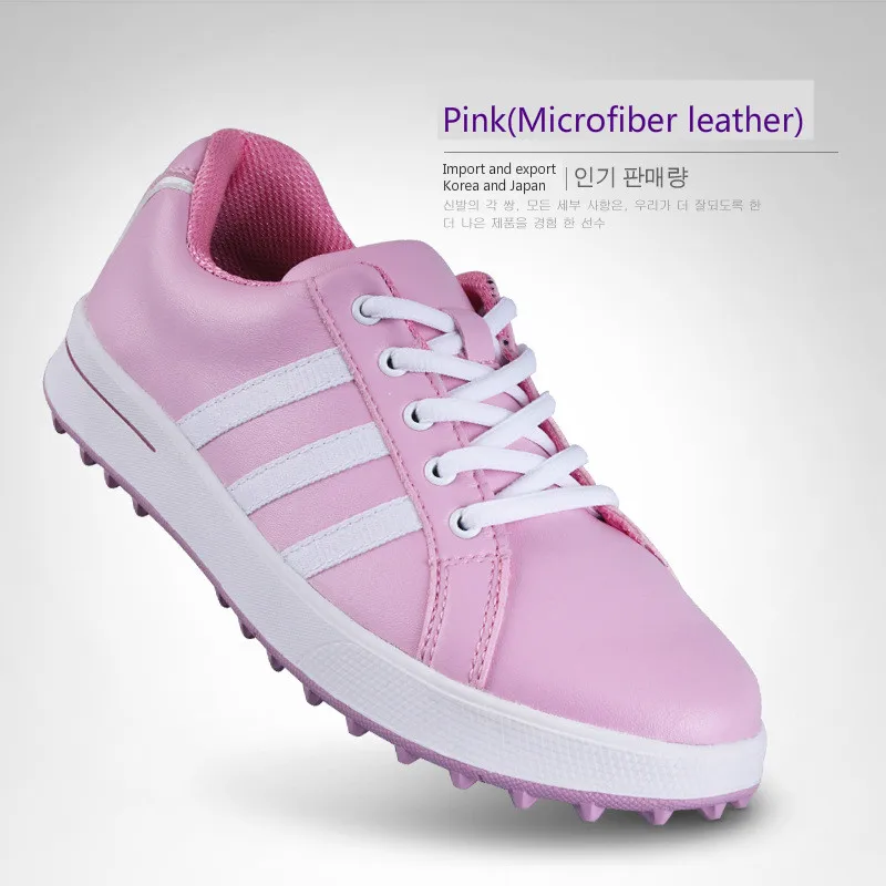 PGM/Женская обувь для гольфа; Водонепроницаемая новая противоскользящая обувь для гольфа; дышащая обувь для гольфа - Цвет: one