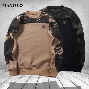 

Hoodies Men Clothes 2018 Autumn Winter Long Sleeve Camouflage Patchwork Sweatshirts Mens Streetwear Brand Thick Fleece Hoody Man