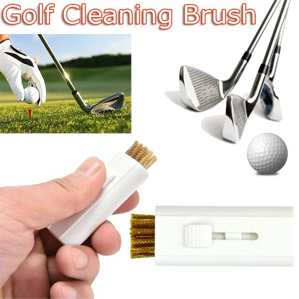 

Dual-Use Mini Golf Brush Sports Hand Cleaning Tool Iron Golf Club Brush with Steel Wire Bristles Cleaner Golf Ball Tool