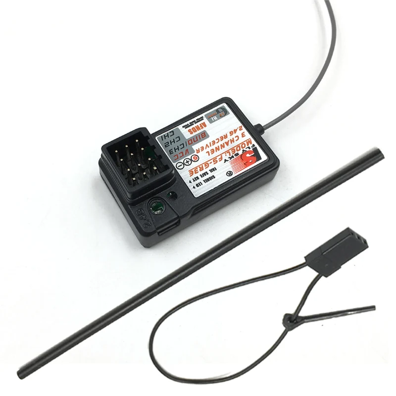 RC FlySky FS-GR3E Remote Control 2.4G 3CH Transmitter GT2 GT3C Sender Auto Boot 