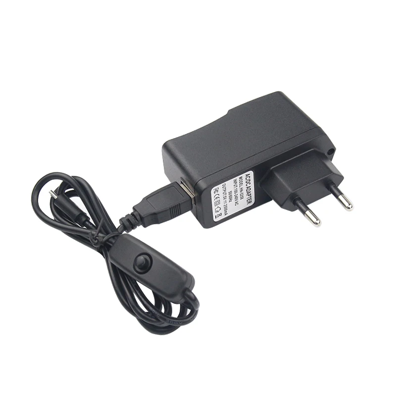 Raspberry Pi 3 Питание 5V 2.5A адаптер питания переменного тока микро USB кабель с вкл/выкл