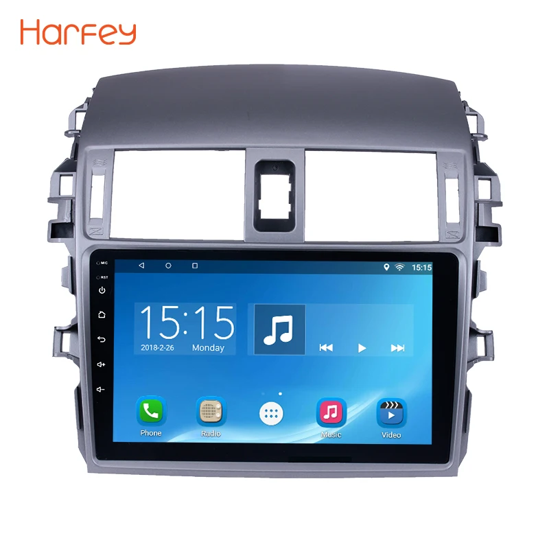 

Harfey Android 6.0/7.1 9" 2 Din Car Radio Quad Core GPS Navigation Headunit Player For 2007 2008 2009 2010 Toyota OLD Corolla
