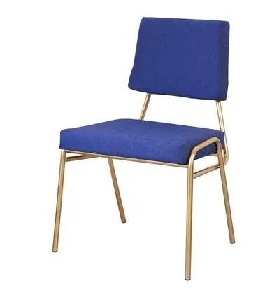 Луи Мода Гостиная стулья железное золото оригинальность столовая Скандинавская простота - Цвет: G3