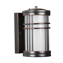 Американский кантри Наружное освещение внешнего балкона патио настенный светильник наружная дверь двора киоск огни цилиндрические настенные лампы