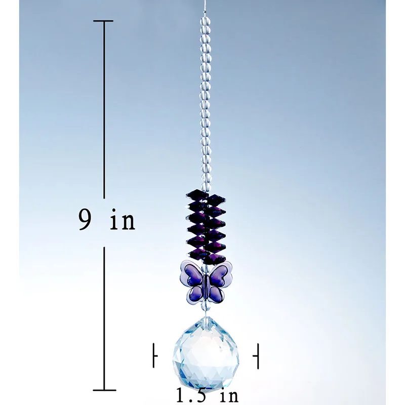 3 1//2 inch by 2 1//4 inch Tree Shape Faceted Cut Crystal Glass Chandelier Prism