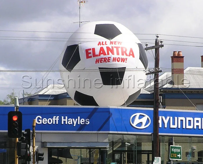 

10ft rooftop giant inflatable football balloon for sports advertising