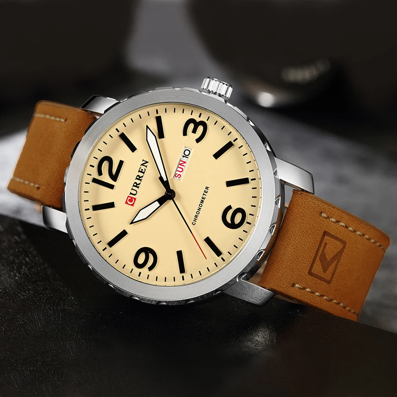 

CURREN Top Brand Men Fashion Quartz Watch Men's Casual Date Waterproof Watches Man Sports Military Wristwatch Relogio Masculino