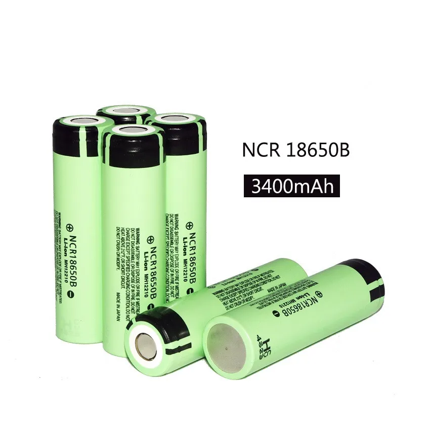 12 ШТ. 100% Новый Оригинальный 18650 3.7 В 3400 мАч NCR18650B Lthium Батареи для Panasonic + Бесплатная