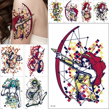 

21*15cm NEW Archer Orion constellation Temporary Tattoo Sticker Waterproof cool arm body paint fake tattoo women men DIY make up