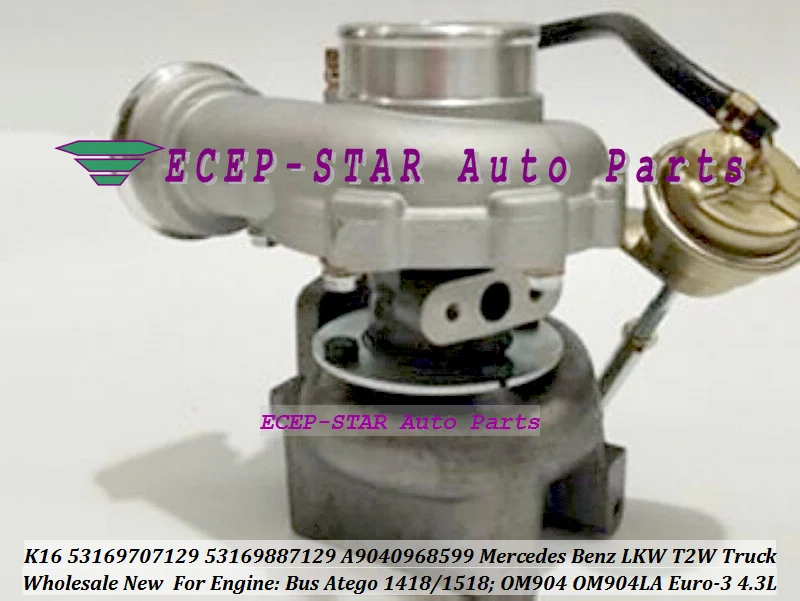 K16 53169707129 53169887129 9040968599 7129 Turbo Turbocharger For Mercede Benz LKW T2W Truck Atego 1418 1518 OM904 OM904LA EURO-3 4.3L (3)