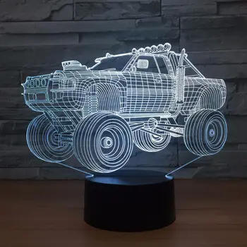 

SUV car 3D night light 7 color touch LED visual light atmosphere light 1325