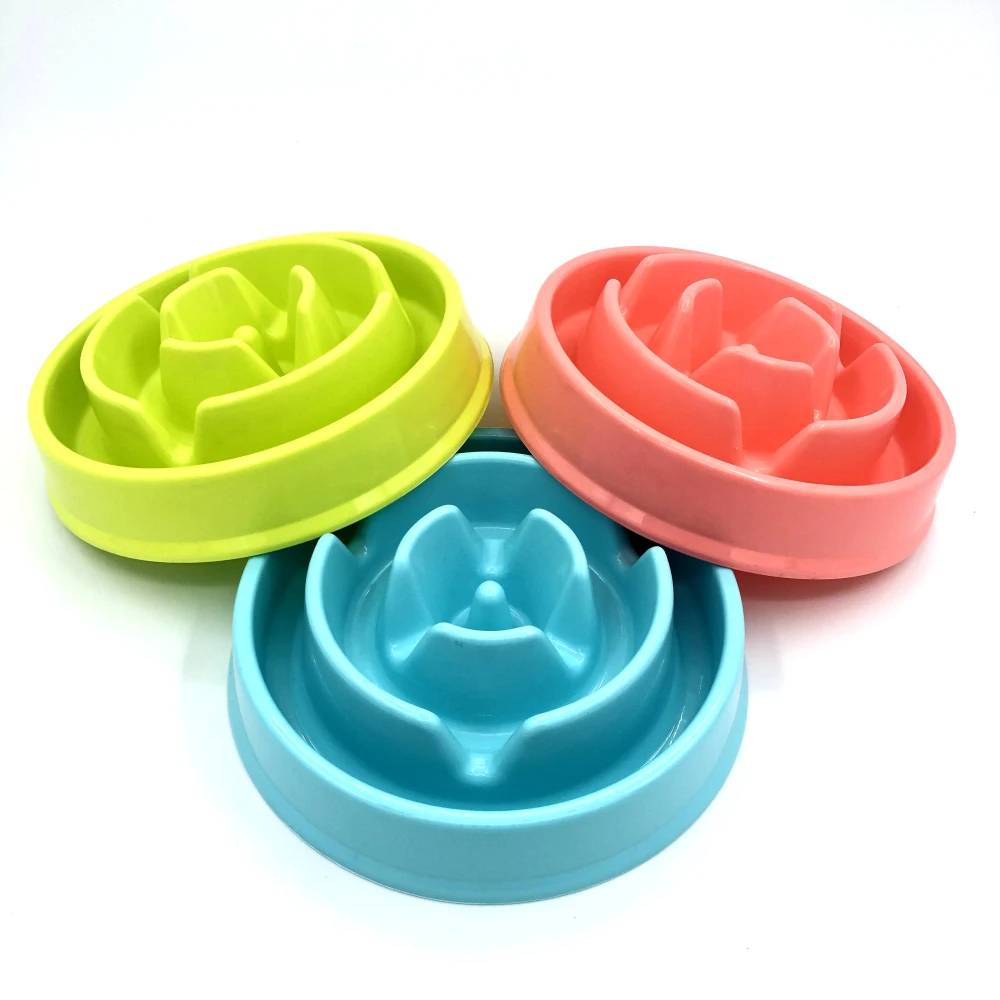 

Pet Dog Feeding Food Bowls Puppy Slow Down Eating Feeder Dish Bowl Prevent Obesity Pet Dogs Supplies Anti-Gulping Eating Dish