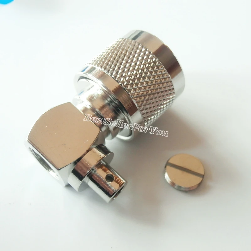 1 шт. прямоугольный радиочастотный Разъем N Plug папа для полужесткого кабеля RG402