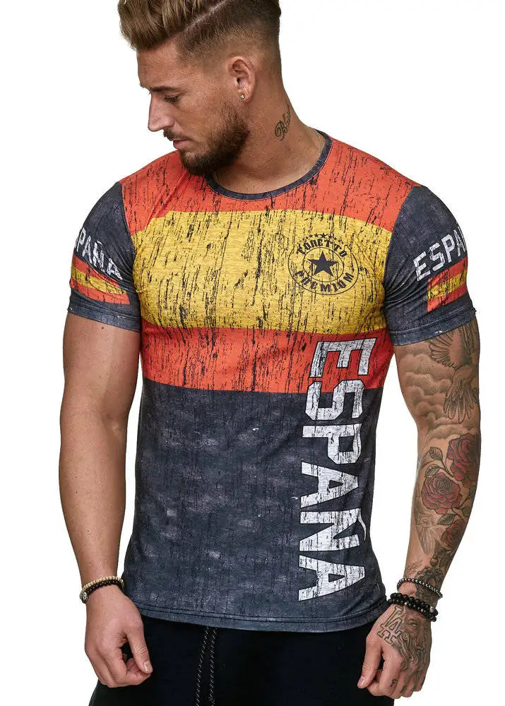 

2019 new Spanish flag jerseys men shirts,spain soccer jersey t shirt,Top Quality Breathable SportWear iptv spain t-shirt XXS-4XL