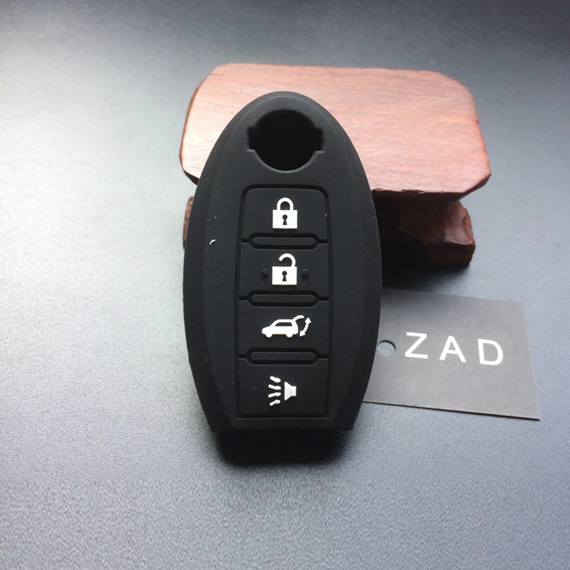 ZAD 4 кнопки силиконовый для ключа автомобиля крышка дистанционного брелока оболочки чехлы для Ниссан алтима Максима автомобильные аксессуары