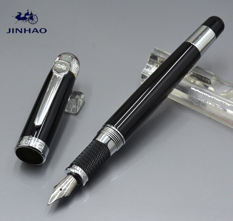JINHAO 189 черная металлическая авторучка офисная канцелярская Роскошная брендовая