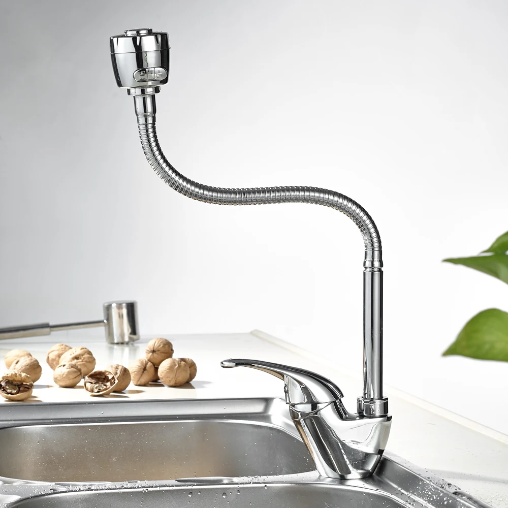 

Copper kitchen basin faucet Water Faucet High-end Single Handle Deck-mounted Faucet Basin Hot and Cold Water Mixer Tap