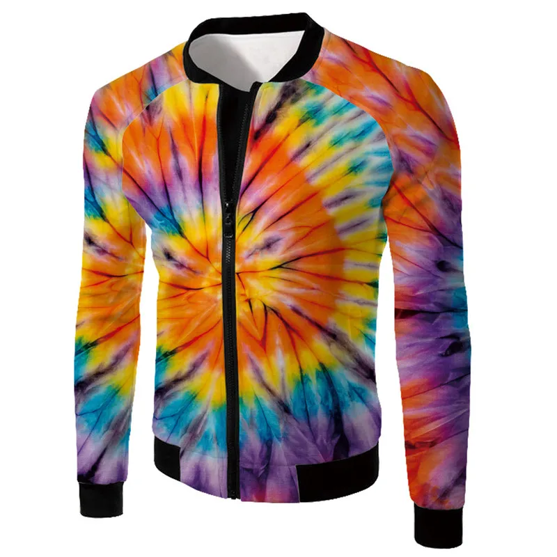 

USA SIZE Fashion 3D Printing Men's Jackets Spring Antumn Casual Zip up Stand Male Clothes Outerwear Coats Tops Accept Custom