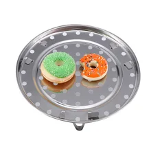 1 шт. 19,5 см круглая Пароварка из нержавеющей стали, стойка для горшков, стойка для стримера, полка для воды, аксессуары для домашней кухни