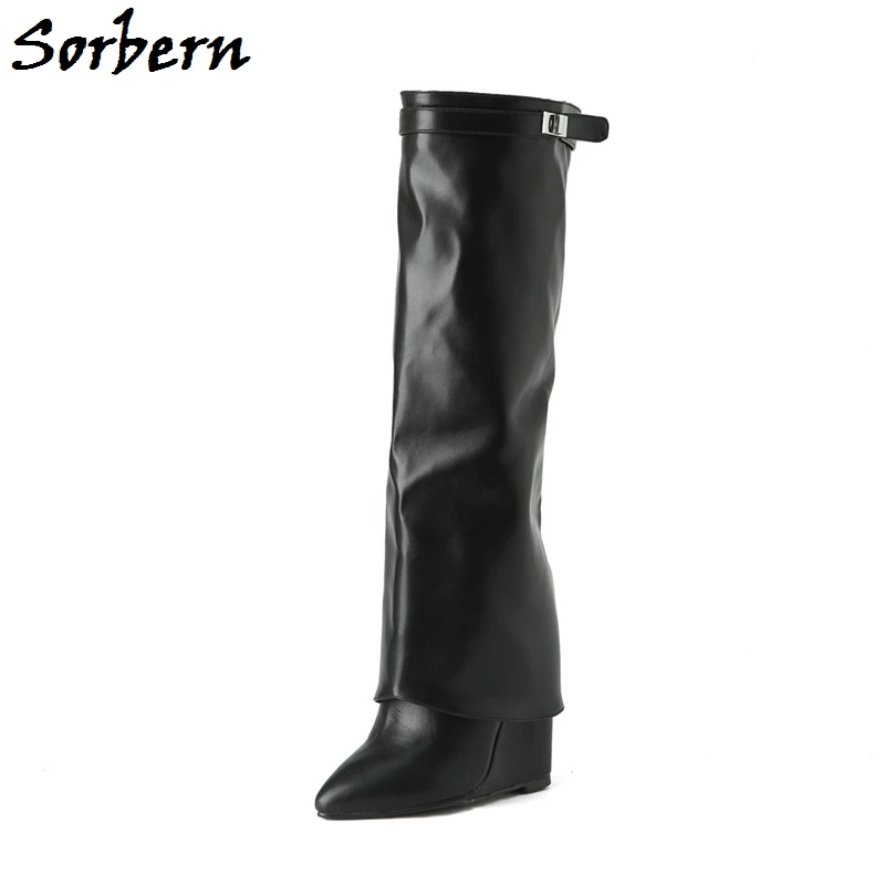 black over the knee boots size 9