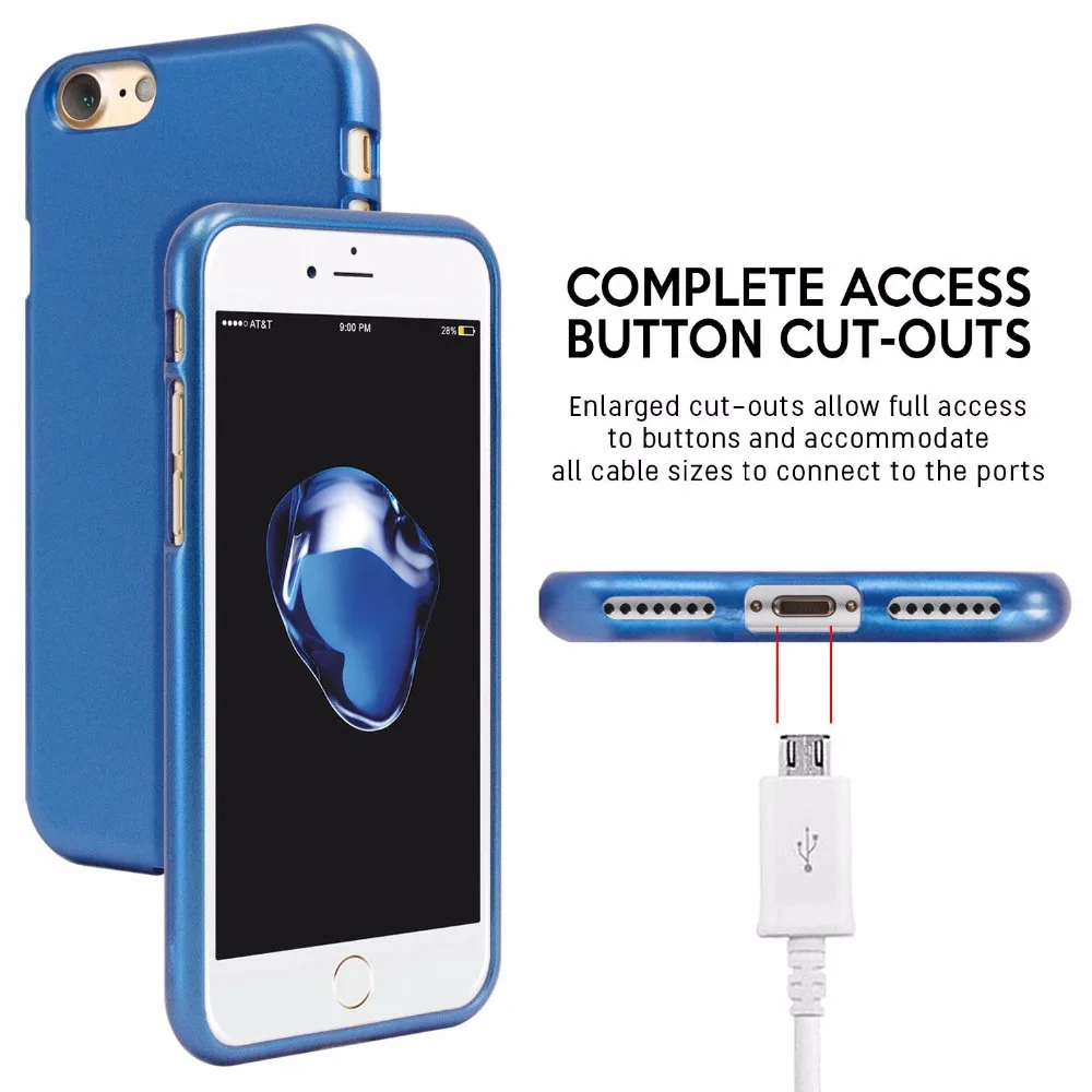 Чехол бампер MERCURY Goospery i Jelly из ТПУ тонкий металлический чехол для iPhone 11 Pro Max 5 5s SE 6 6s