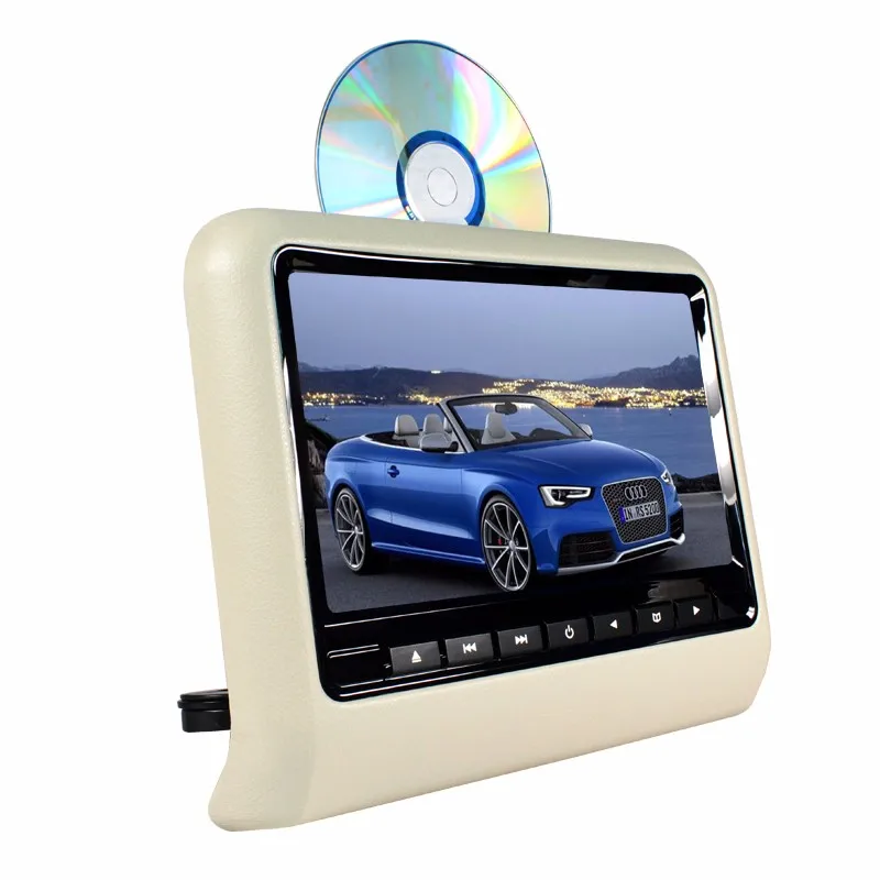 Универсальный " подголовник автомобиля dvd-плеер TFT светодиодный экран подголовник монитор 800*480 игра DVD USB SD FM ИК передатчик и пульт дистанционного управления