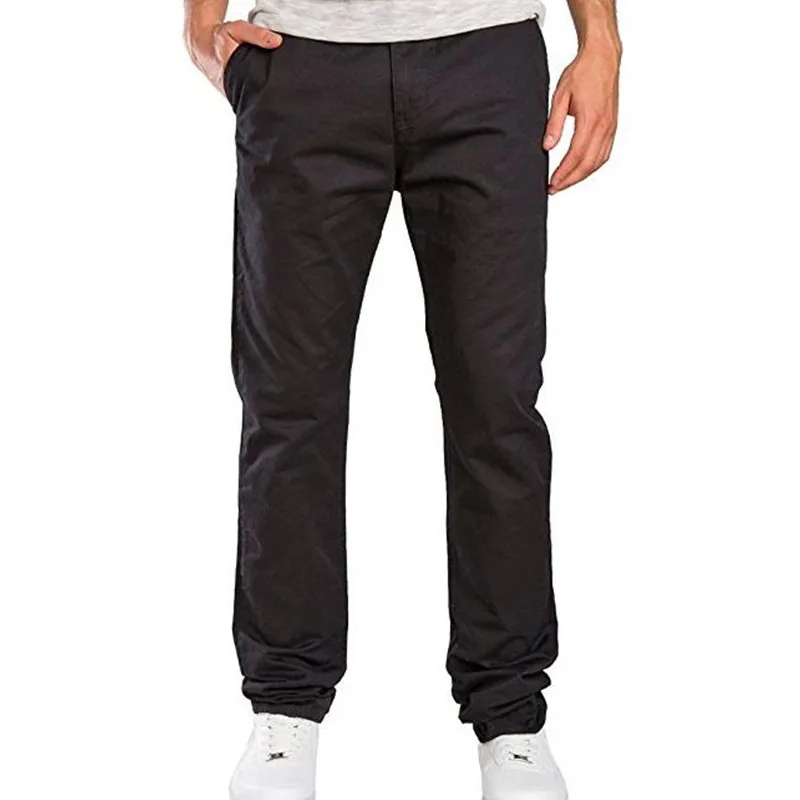 Dropshipping 2018 Brand Men Casual Pants New Fashion Solid