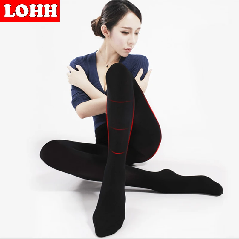LOHH 6 Color Elastic Women Tights Brand Velvet 80D Girls Autumn Spring Pantyhose Sexy Stockings Skinny mesh pantyhose | Женская одежда
