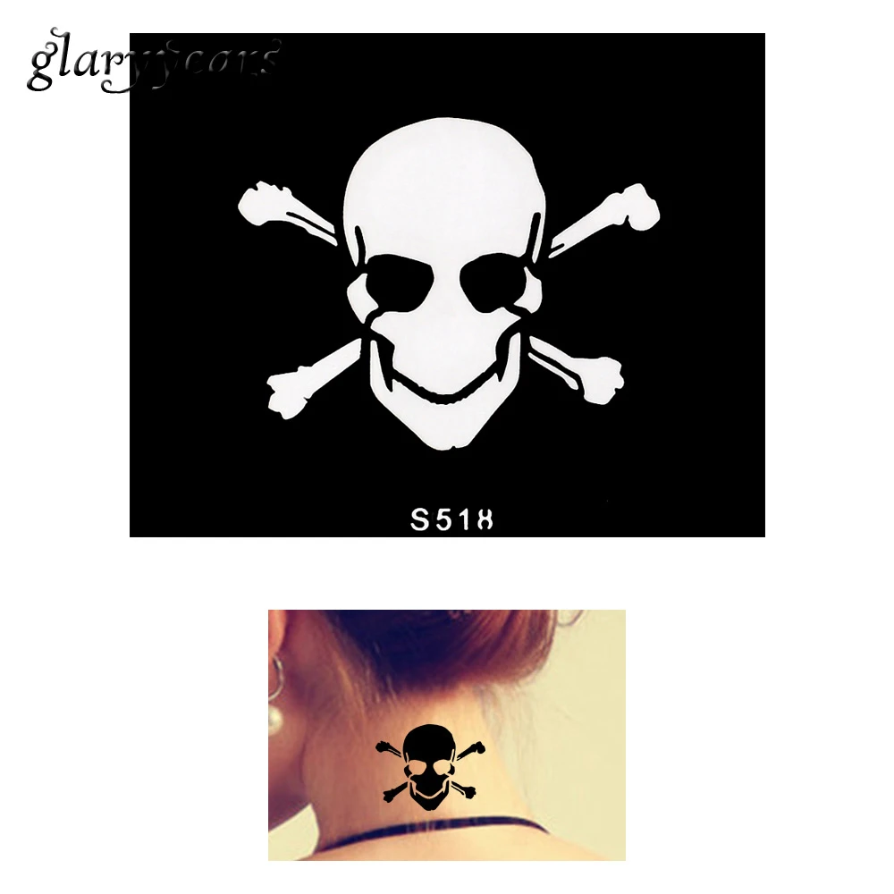 Skull Stencil Tattoo Vector Images over 280