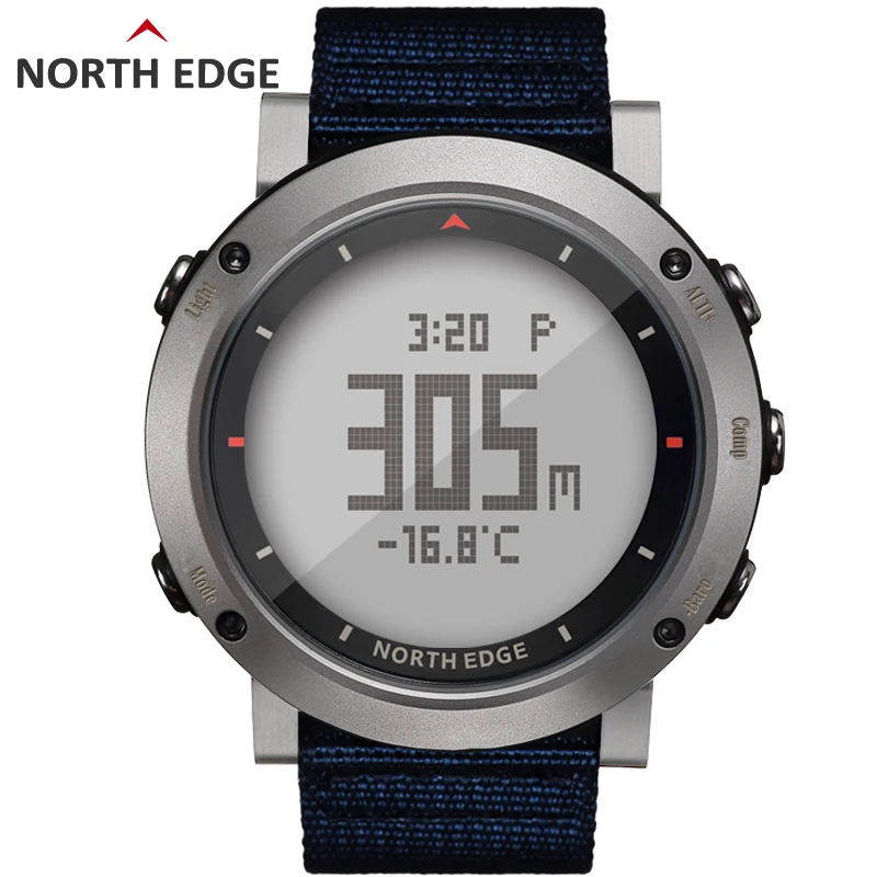 NORTH EDGE мужские спортивные цифровые часы для бега плавания альтиметр барометр