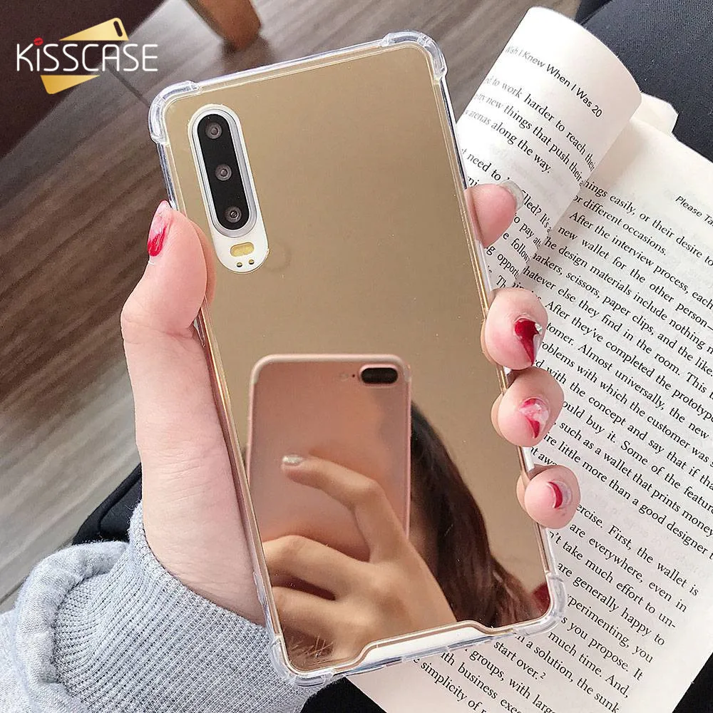 

KISSCASE Clear Mirror Phone Case For Samsung Galaxy S10 S9 S8 Plus S10E Ultra Thin Case For Samsung Note 9 8 Silicone Back Cover
