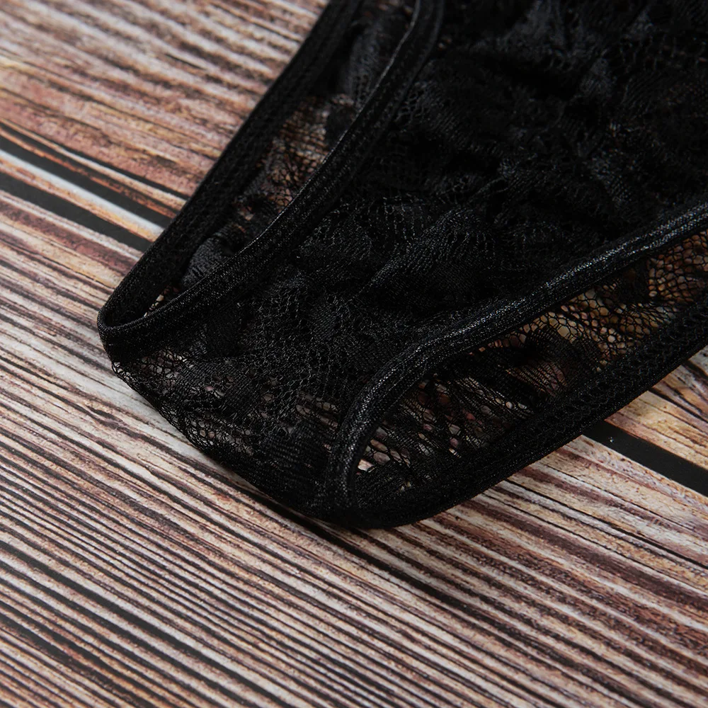 Открытый бюстгальтер и краткий набор Горячая Эротическое белье Комплект прозрачный Французский кружевной бюстгальтер Для женщин