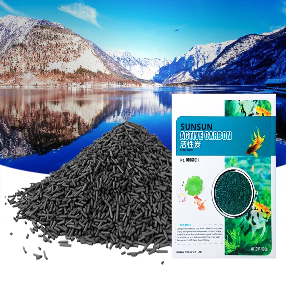 

NCFAQUA 500g Activated Carbon Ceramic Rings Bio Balls Aquarium Canister Filter Accessories Fish Tank Biochemical Filter Media