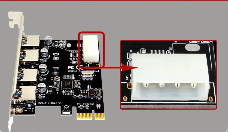 Карта расширения 4 порта USB 3 0 PCI e express PCIe концентратор адаптер USB3.0 контроллер