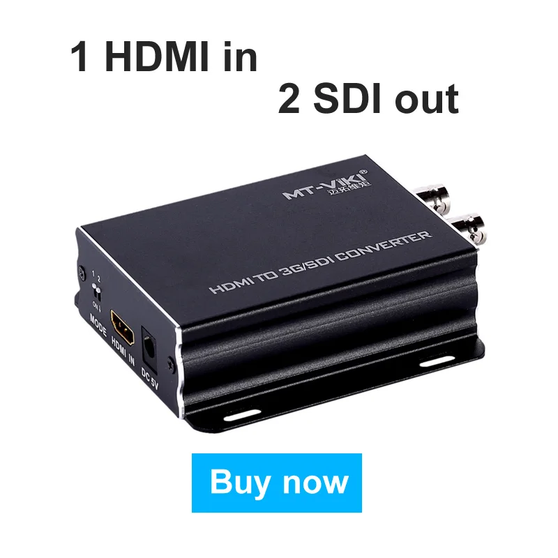 MT-VIKI HDMI в HD/SD/SDI конвертер видео адаптер Full HD Высокое качество In 2 * SDI Out HDMI2SDI 1080P |