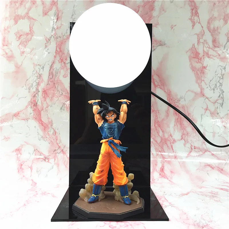 Anime Dragon Ball Goku Figures Super Saiyan LED Spirit Bomb Goku table lamp PVC Dragon Ball Action Figure Collectible Model Toys Anime Dragon Ball Goku Figures Super Saiyan LED Spirit Bomb Goku table lamp PVC Dragon Ball Action Figure Collectible Model Toys