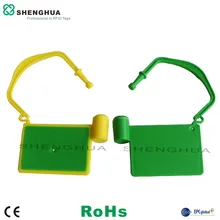 10 шт./упак. одноразовые Смарт УВЧ пассивный пломбировальная наклейка этикеток RFID Стальная проволока кабель метка безопасности для грузовой контейнер