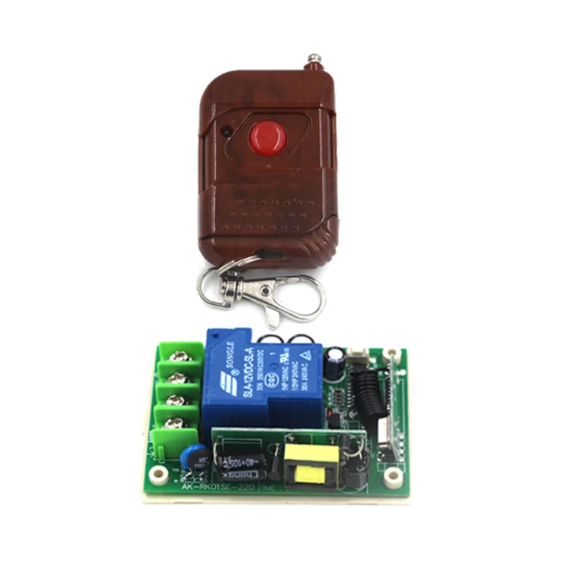 

Long Distance 1 Channel AC 110V RF Wireless Remote Control Switch 30A AC 85V 180V 220V 240V 250V Receiver &Transmitter 200M 4143