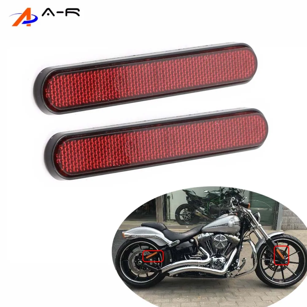 1 Pair Motorcycle Reflector Reflective Stickers vfor Harley Davidson