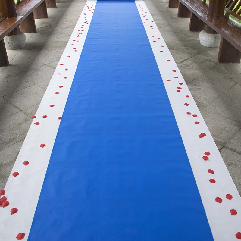 (1M*20M +1.5M*20M )New arrival Navy Blue Carpet Wedding Supplies and