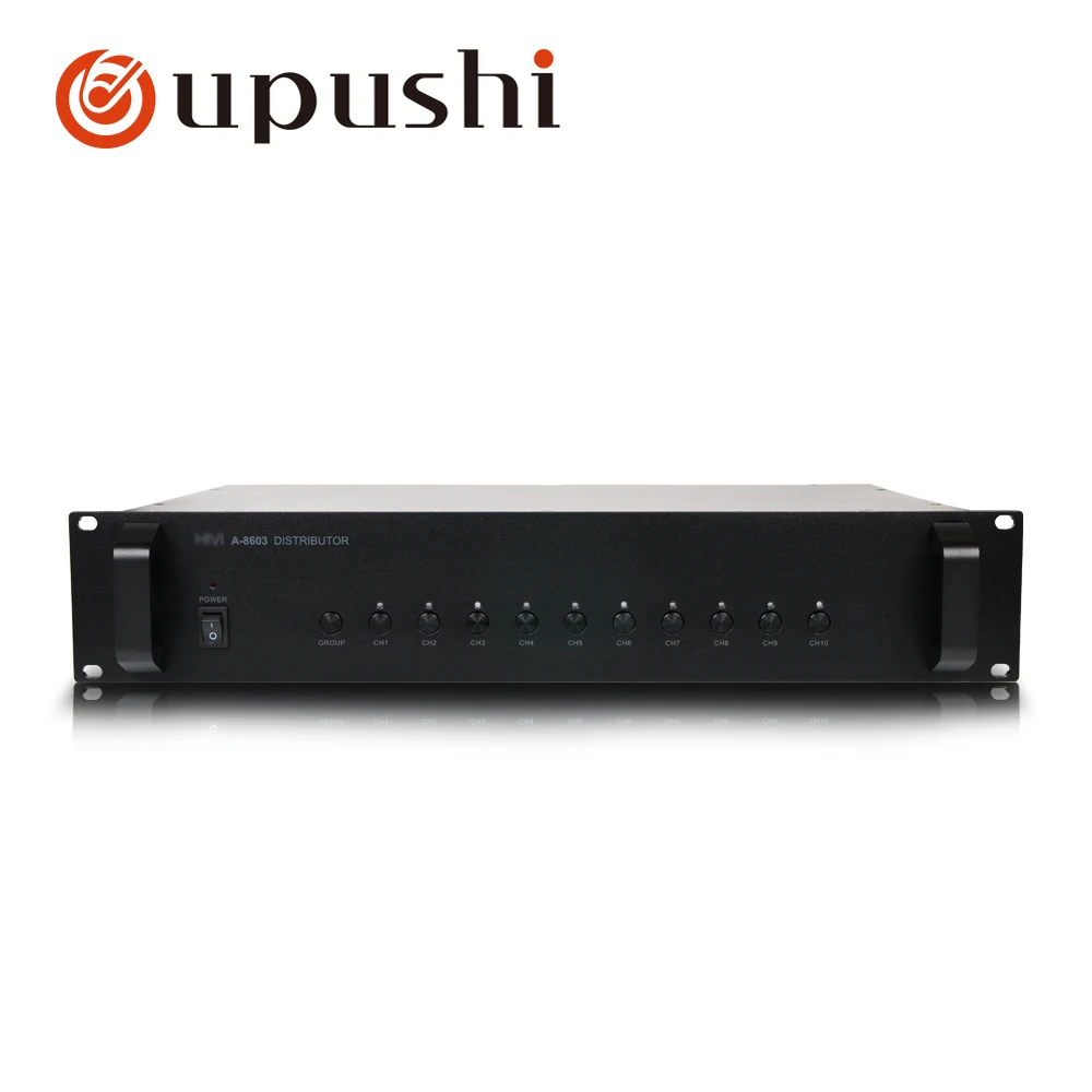 Oupushi A-8603 10 зоны матрица делитель раздела управления машиной для Акустическая система общественного вещания