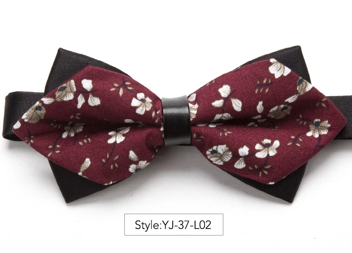 Новинка, галстук-бабочка, цветок, модный галстук-бабочка для мужчин, регулируемый галстук-бабочка, роскошный подарок, галстук, платье, рубашка для мужчин, галстук-бабочка - Цвет: YJ-37-L02